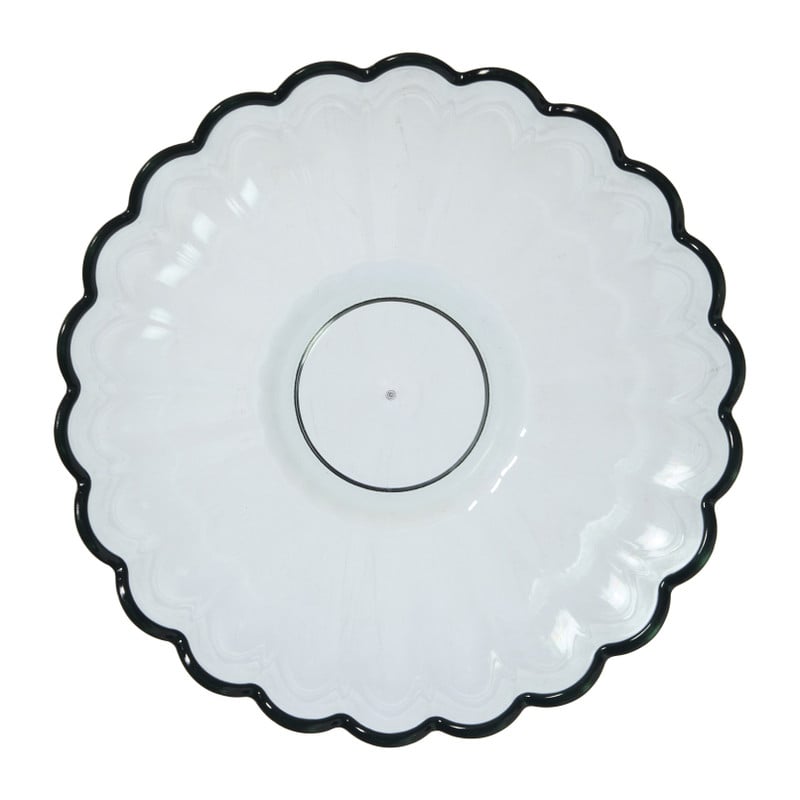 Schaaltje groot geschulpt - groen - &Oslash;15.4x7.5 cm