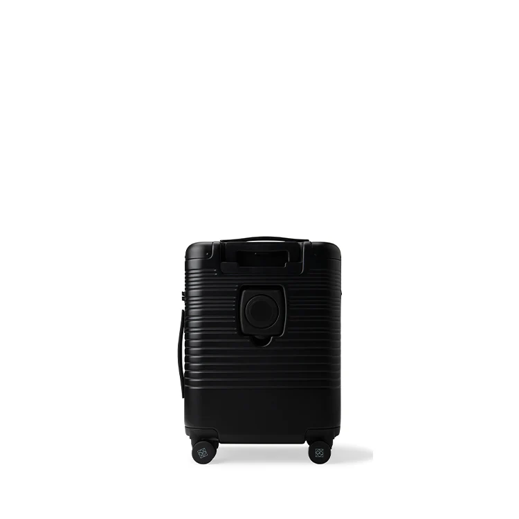 The Berlin - Black Expandable Carry-On Suitcase