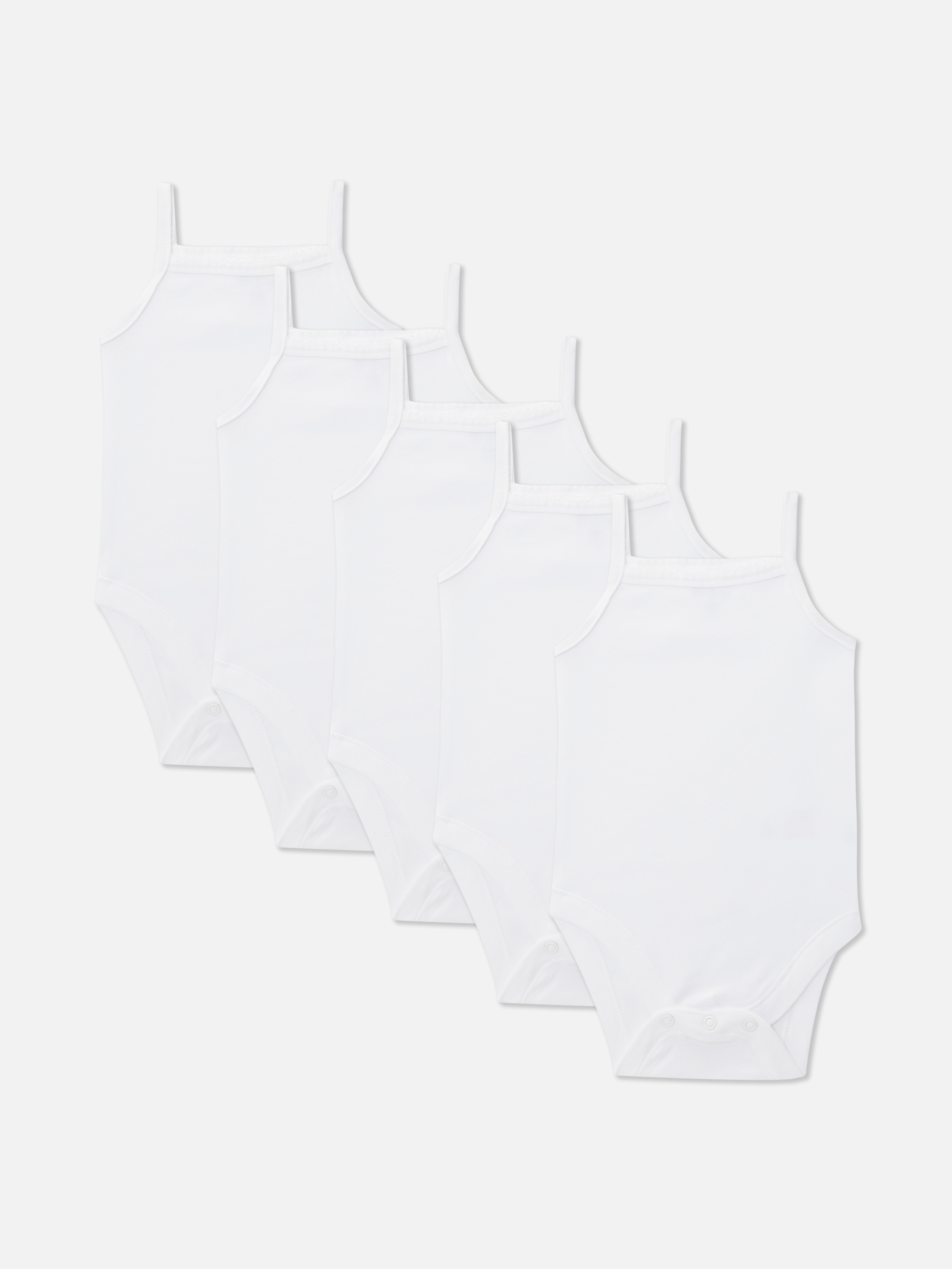 5-Pack Newborn Strappy Bodysuits