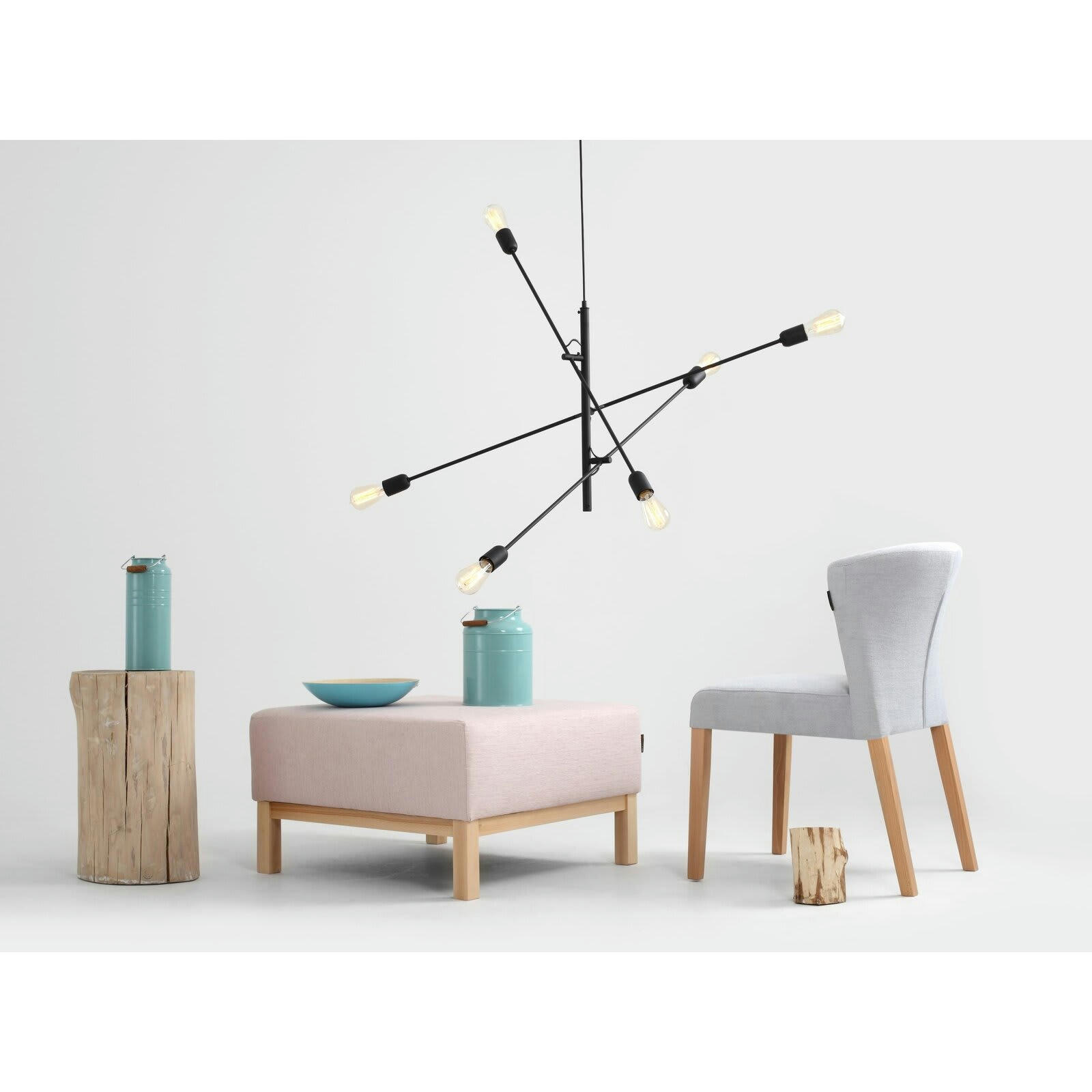 TWIGO - Suspension Acier Noir 250x100x50 cm