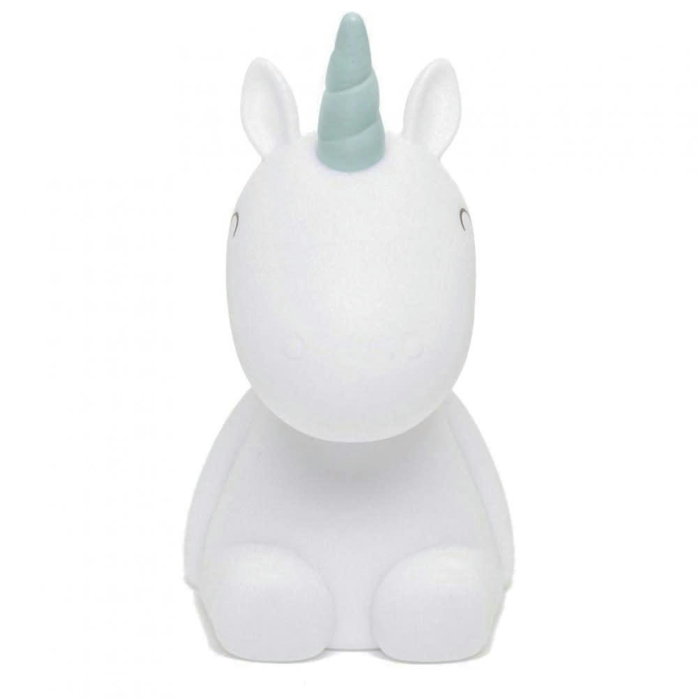 LICORNE - Veilleuse licorne LED crinière bleue