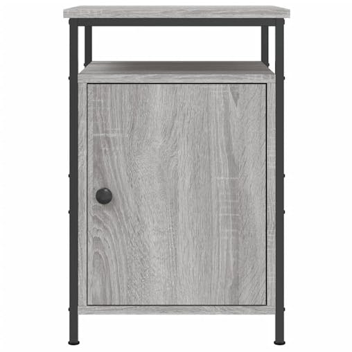 NNEVL Bedside Cabinets 2 pcs Grey Sonoma 40x42x60 cm Engineered Wood
