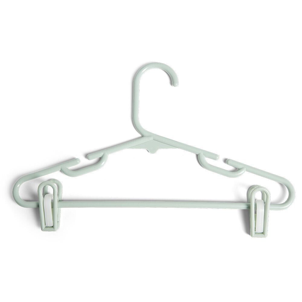 Cintre enfant à pinces plastique blanc x5
