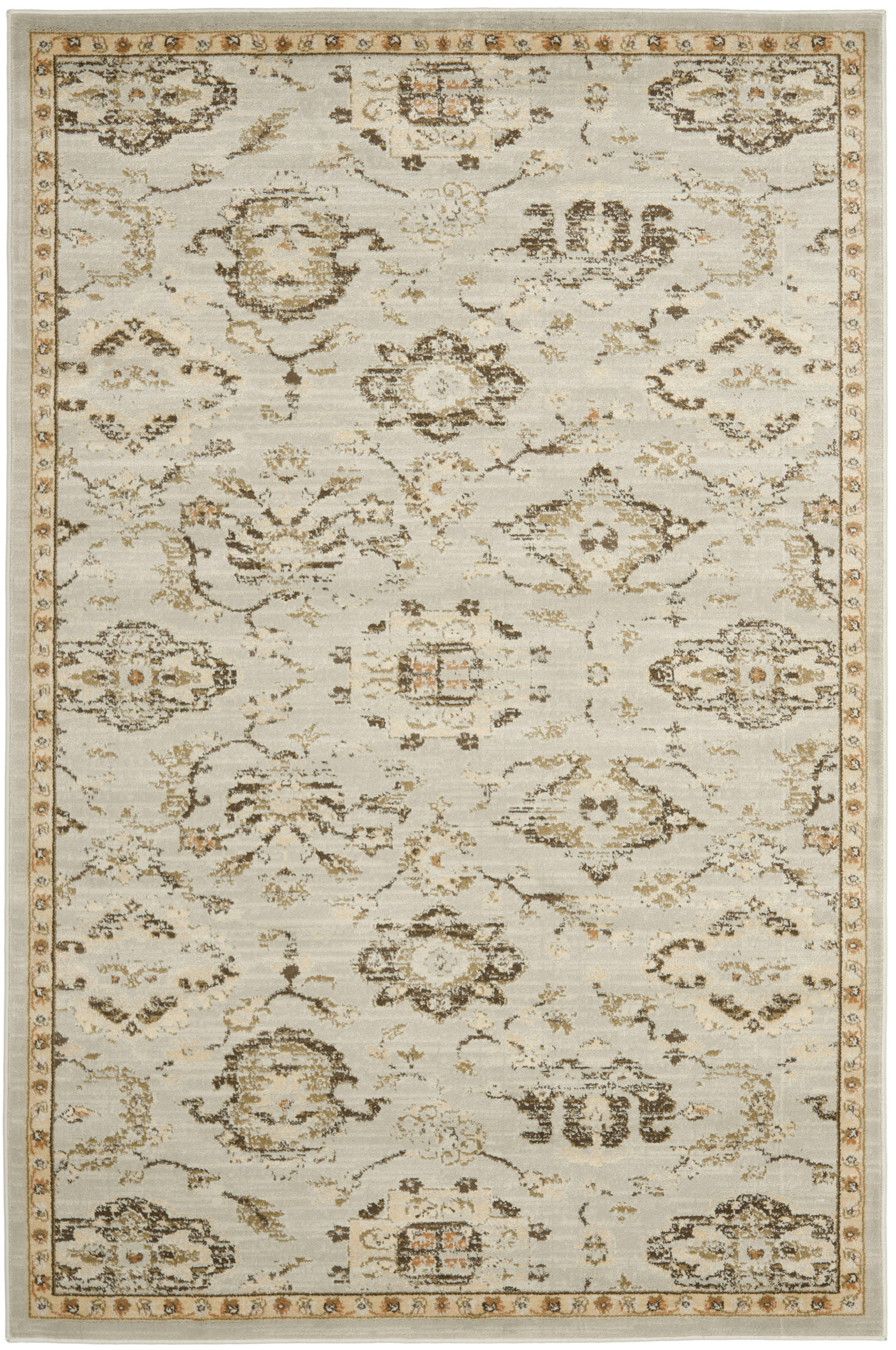 FLORENTEEN - Tapis de salon interieur en gris & ivoire, 155 x 231 cm