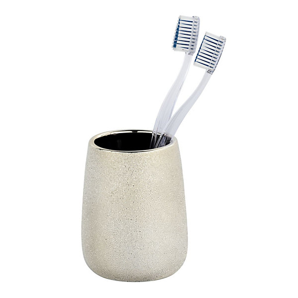 Gobelet de salle de bain design Glimma - Argent