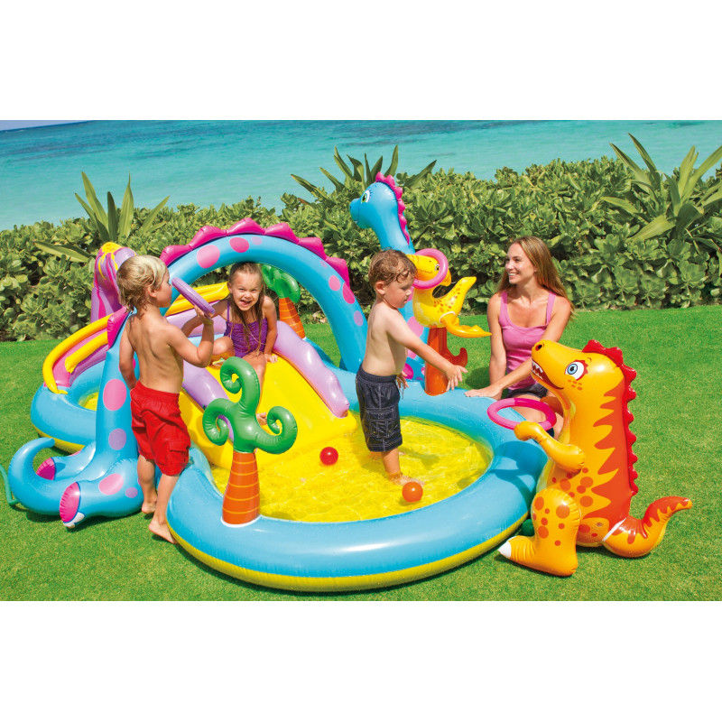 Aire de jeu Dinoland 333 x 229 x 112 cm INTEX