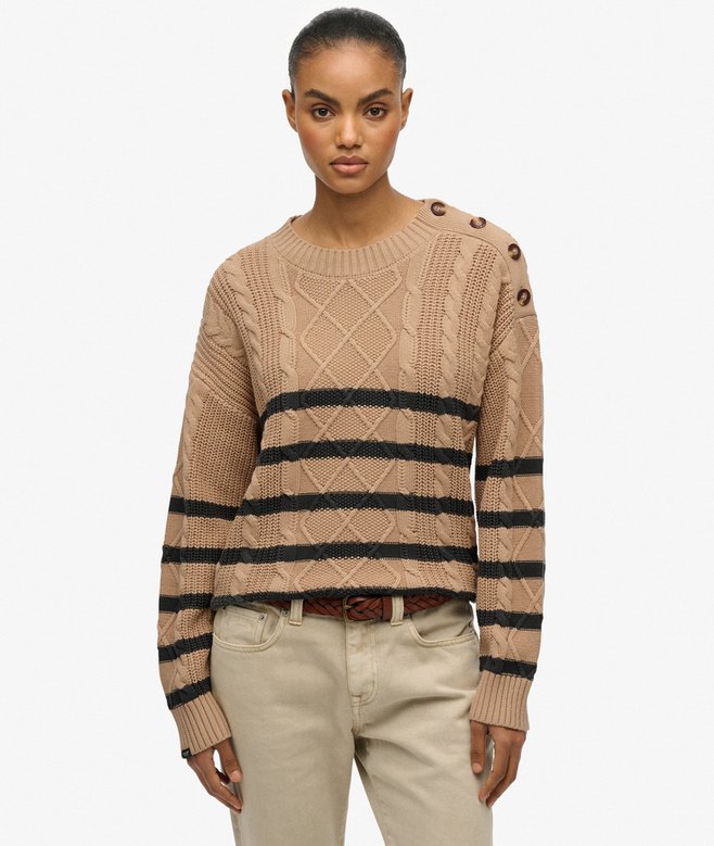 Cable Crew Neck Jumper