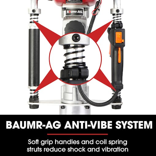 NNEMB 38cc 4-Stroke 40cc Petrol Post Driver-with Carry Case & 3 Piling Sleeves