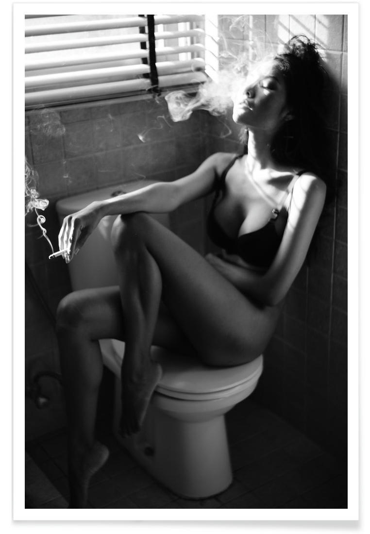 FIVE MINUTES - Affiche blanc & noir