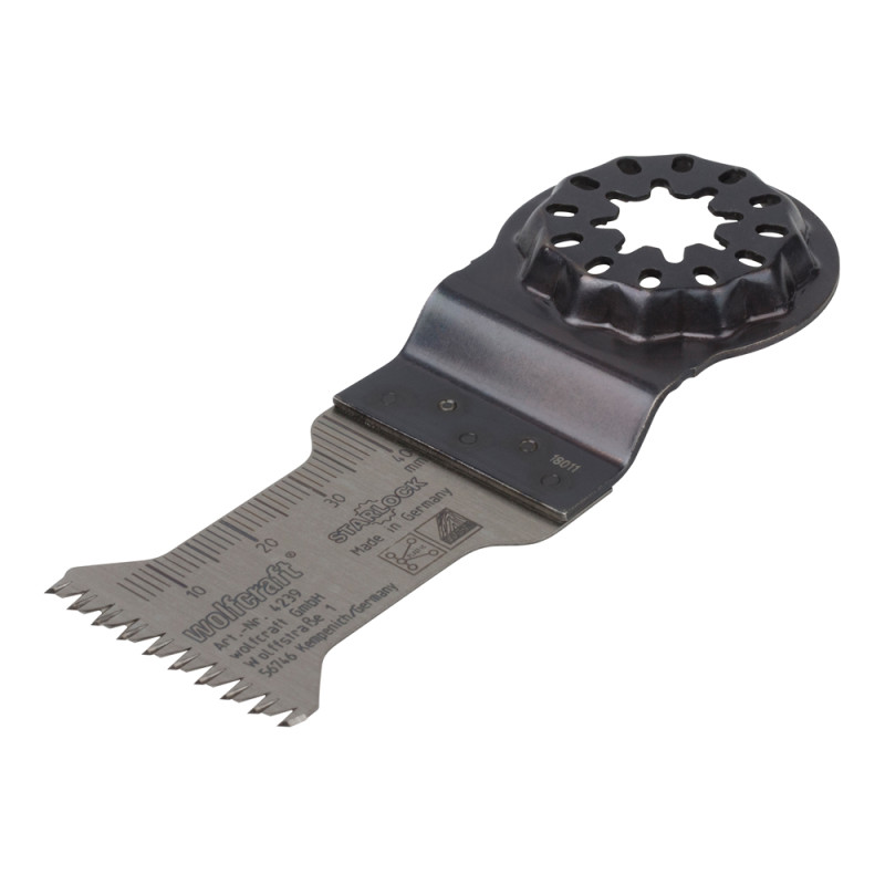 Lame de scie plongeante Starlock BIM pour bois et parquet 35 mm WOLFCRAFT