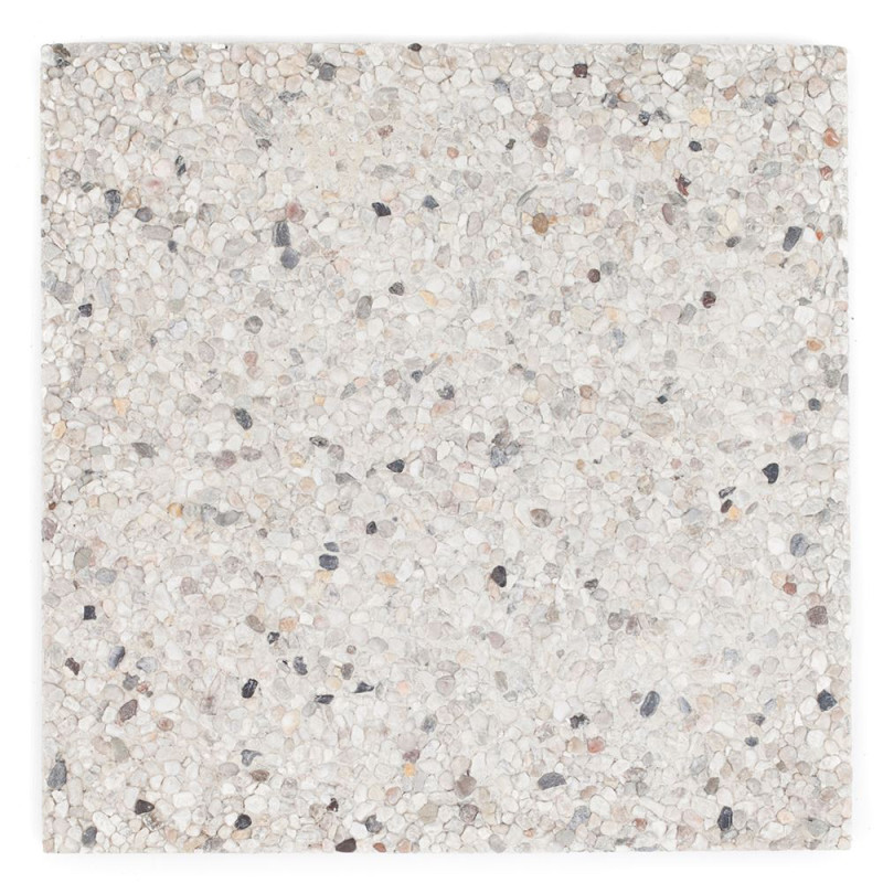 Palette 120 Dalles de terrasse Silex blanches 6/8 40 x 40 x 4 cm COBO GARDEN