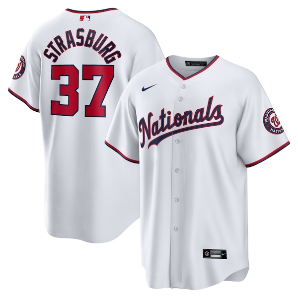 Stephen Strasburg Washington Nationals Nike Home Replica Jersey  - White