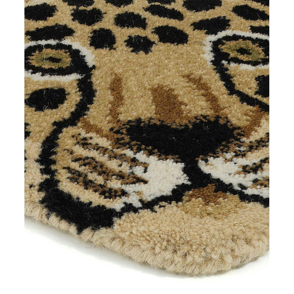 LOONY - Tapis tête de léopard L31cm