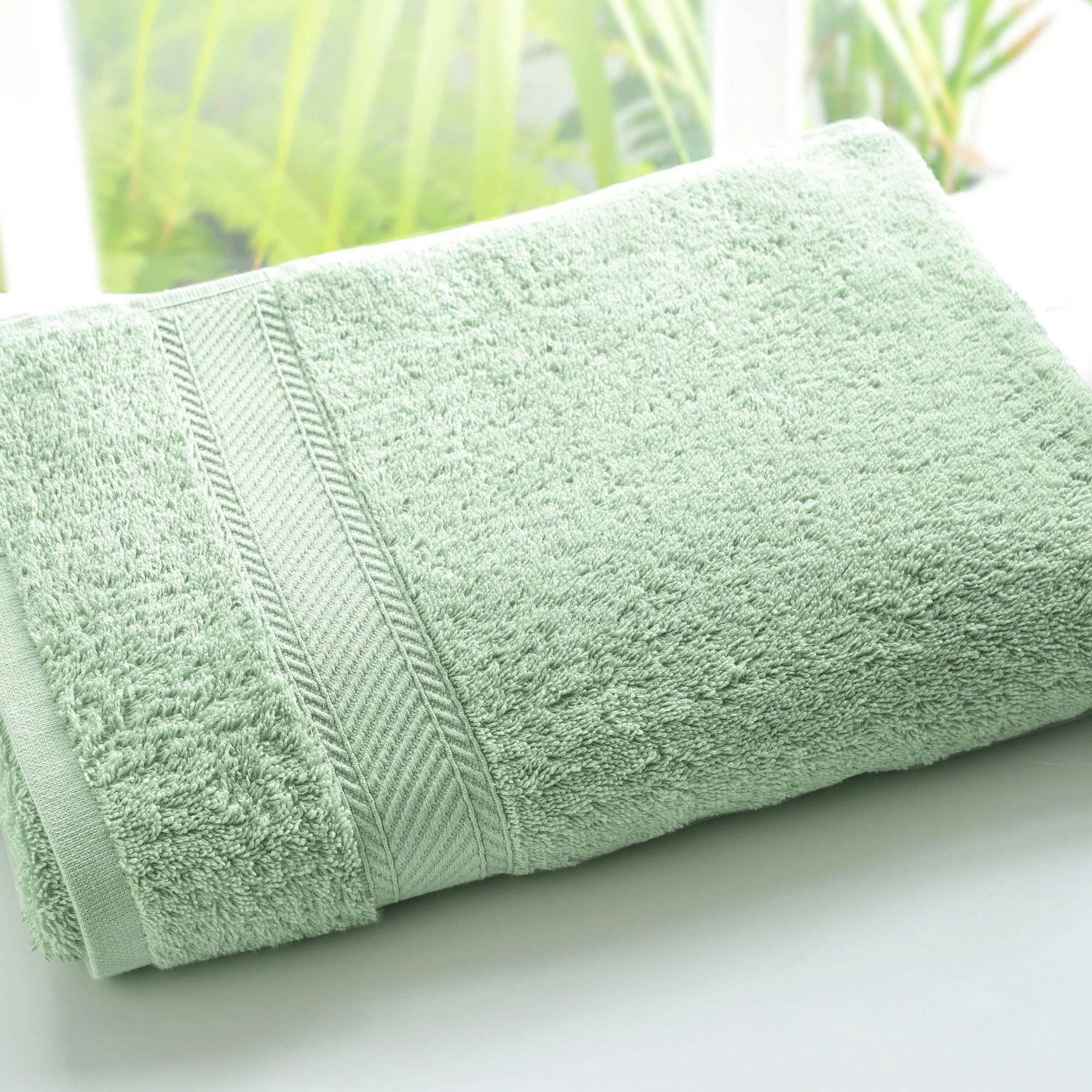 CLAIRE - Lot de 2 gants de toilette 15x20 vert jade en coton