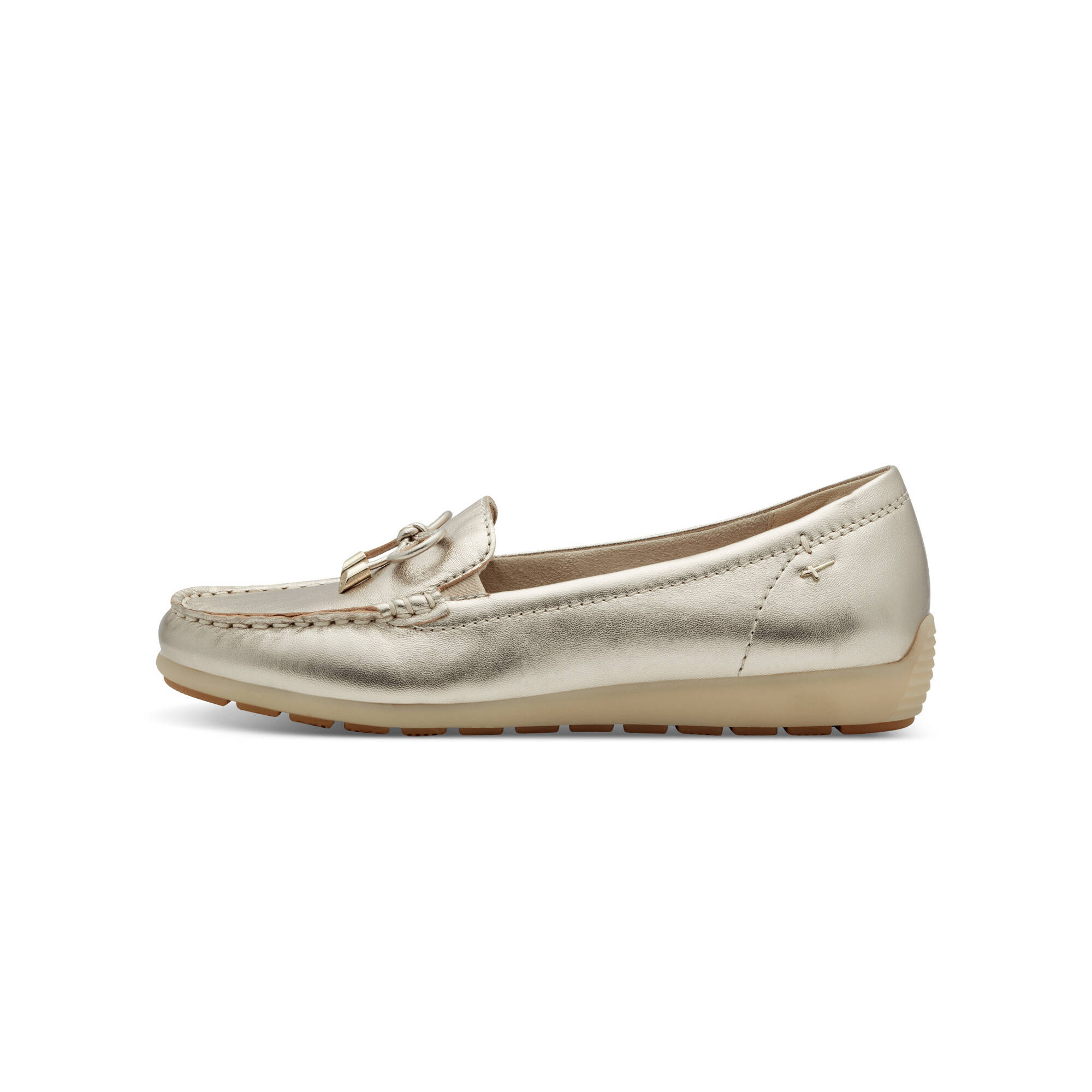 Mocassins cuir métallisés