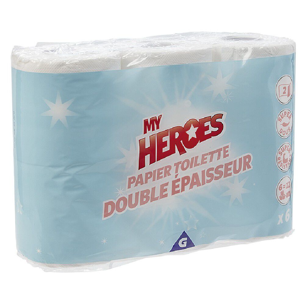 Papier toilette My Heroes double épaisseur x6