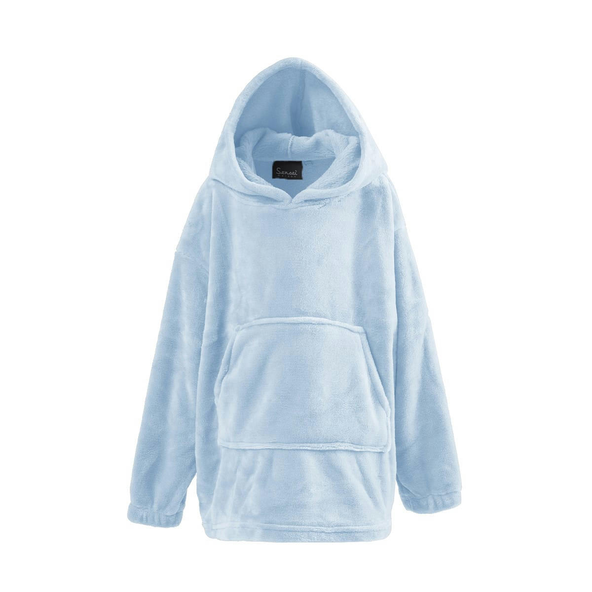 GINGER - Poncho polaire enfant à capuche doux & chaud  nuage 05/08 ans