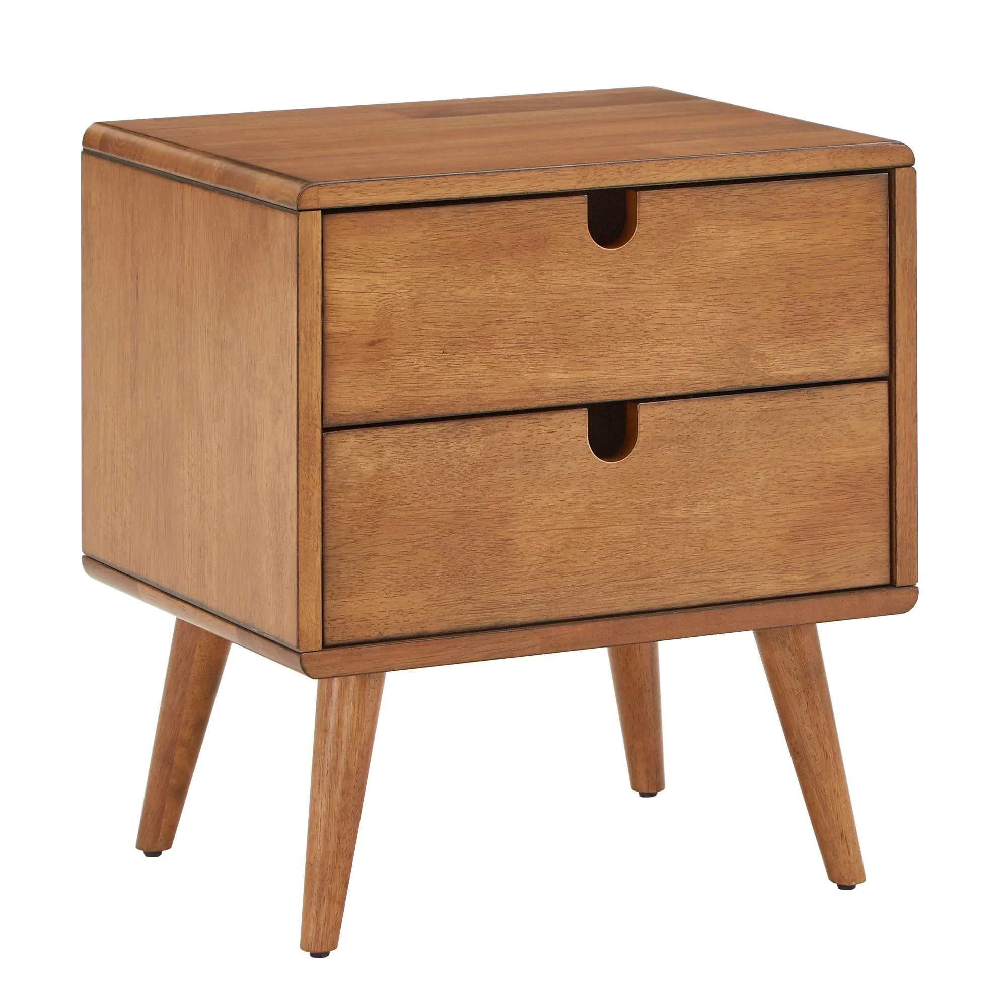 Clark Oak Finish 2-drawer Nightstand by iNSPIRE Q Modern