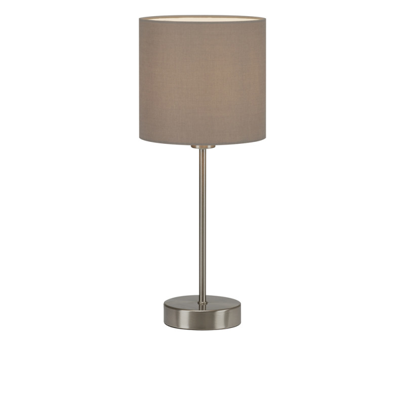 Lampe de table avec abat-jour taupe E14 25 W BRILONER