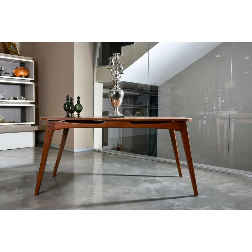 Touch Eettafel - 100% MELAMINE - Walnoot