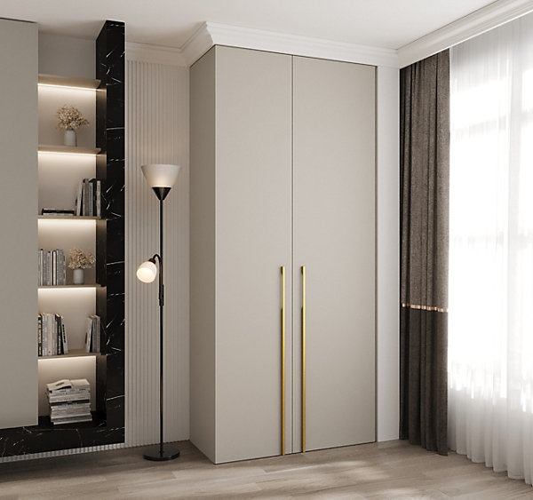 Armoire Como 3 a portes battantes H. 245 x L. 110 x P. 50, 2 portes