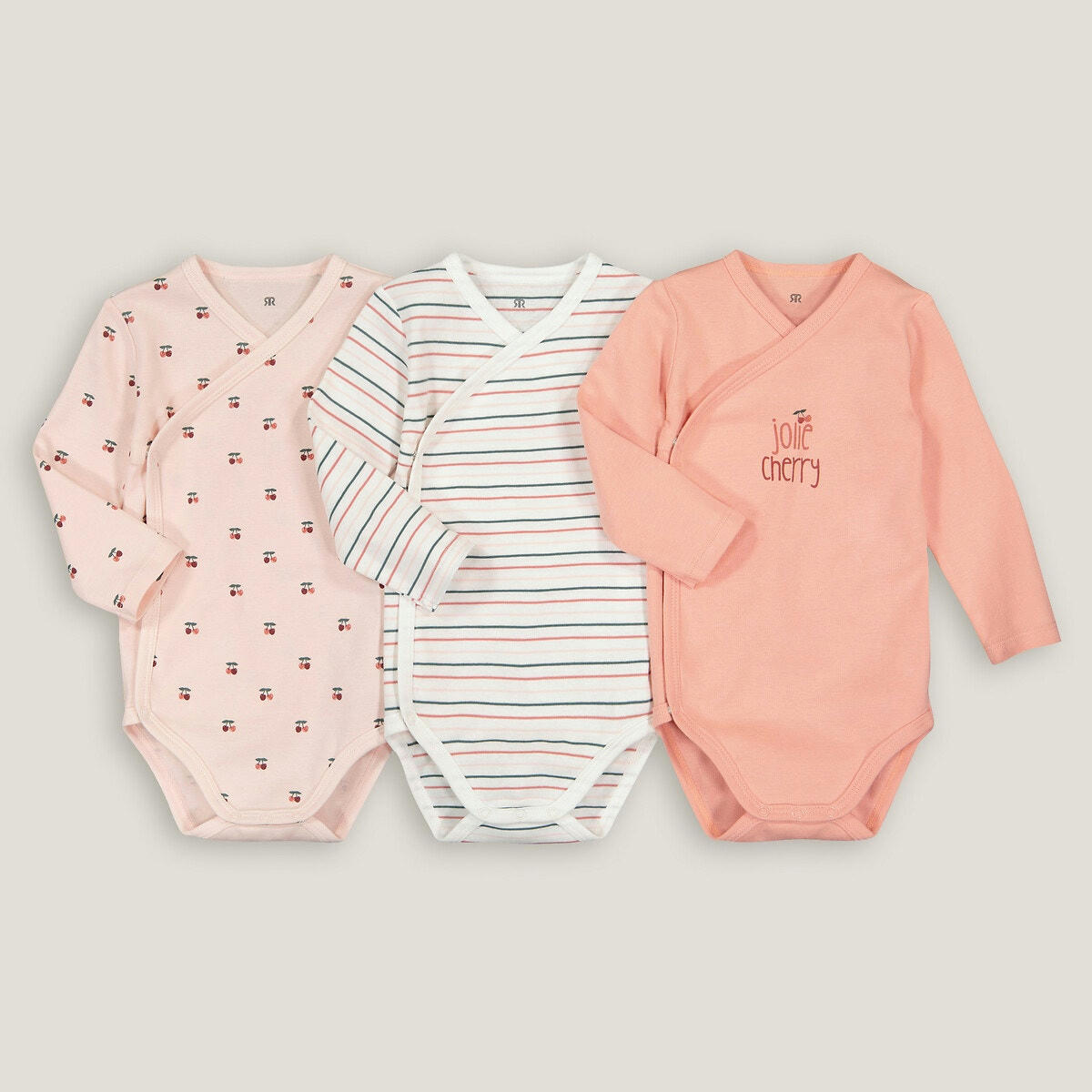 Lot de 3 bodies naissance imprimés