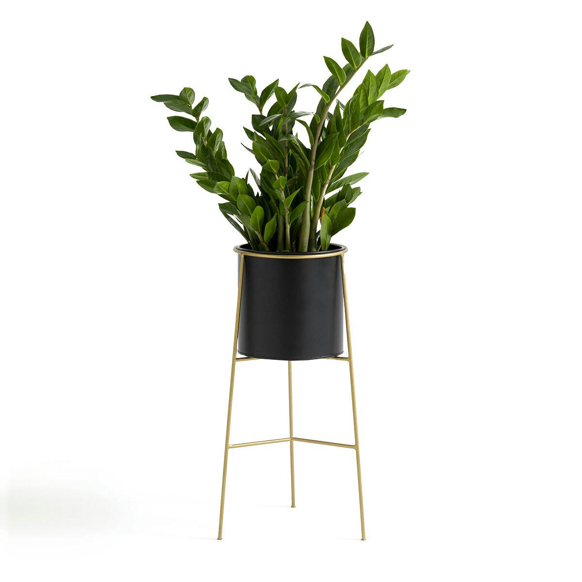 Cache-pot sur pied métal fer Ø22 cm Inaya
