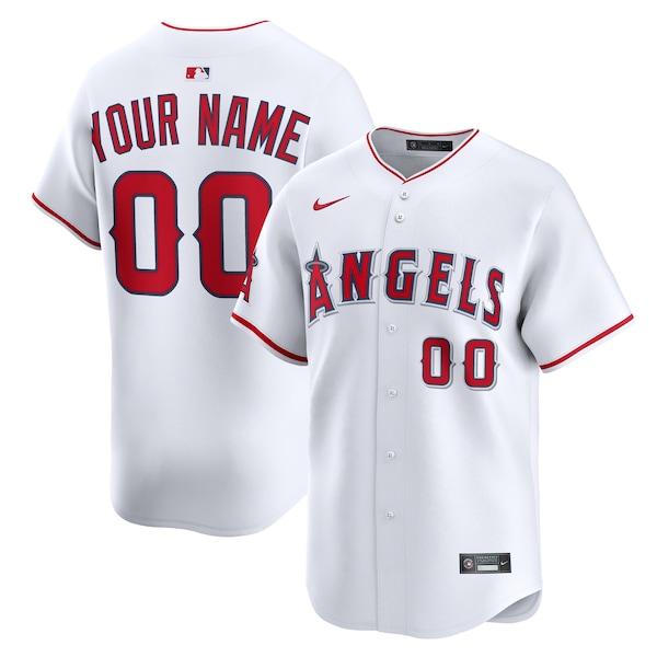 Los Angeles Angels Nike Youth Home Custom Limited Jersey - White
