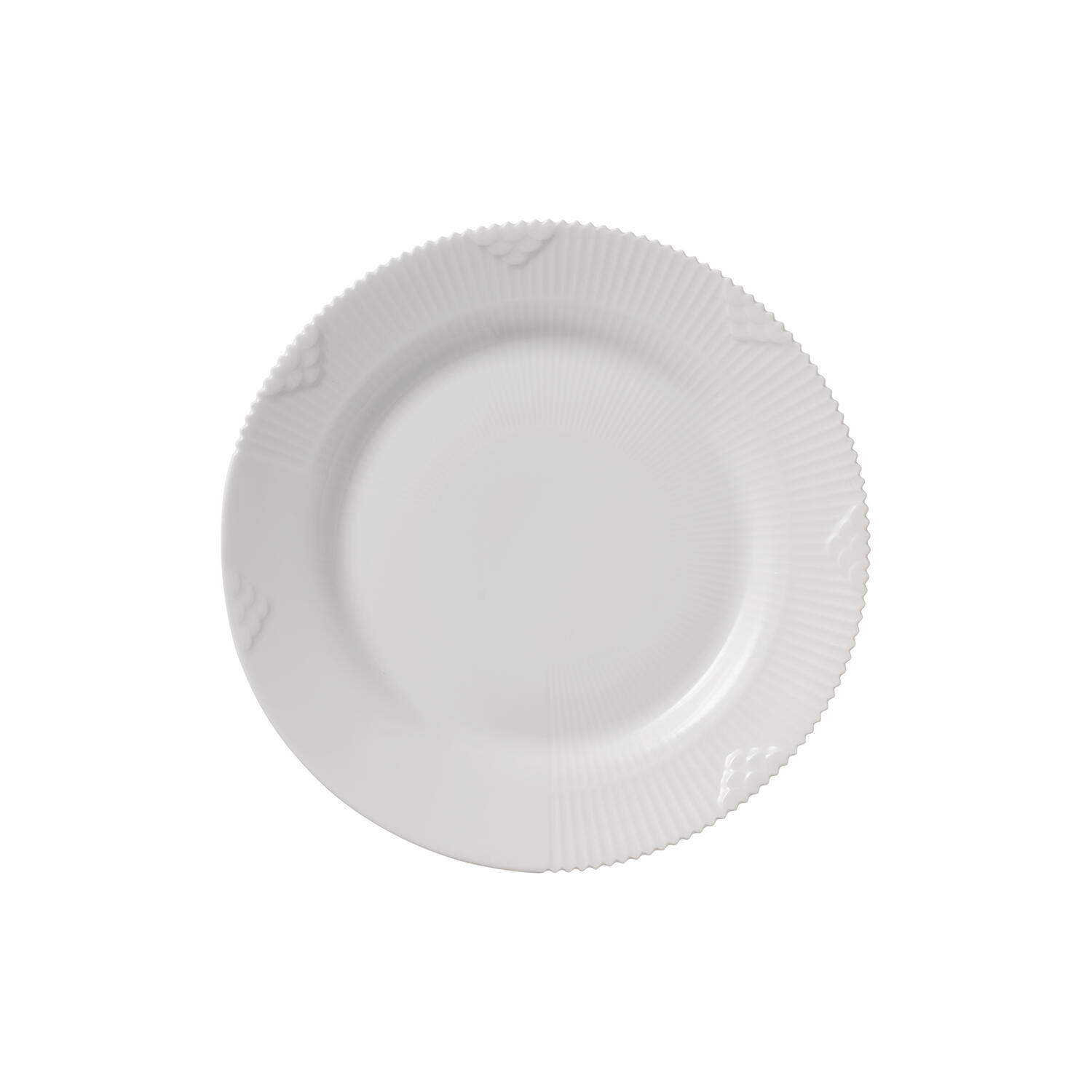 Hvid Elements tallerken ø 19 cm