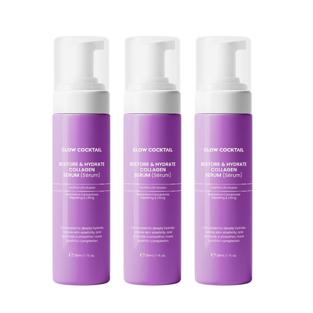 GlowCocktail London 3 X Restore & Hydrate Collagen Serum 30Ml