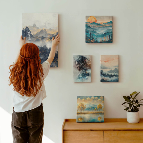 Obraz canvas 5 części Góry i natura|20x30, 30x30, 40x60|Wallfluent