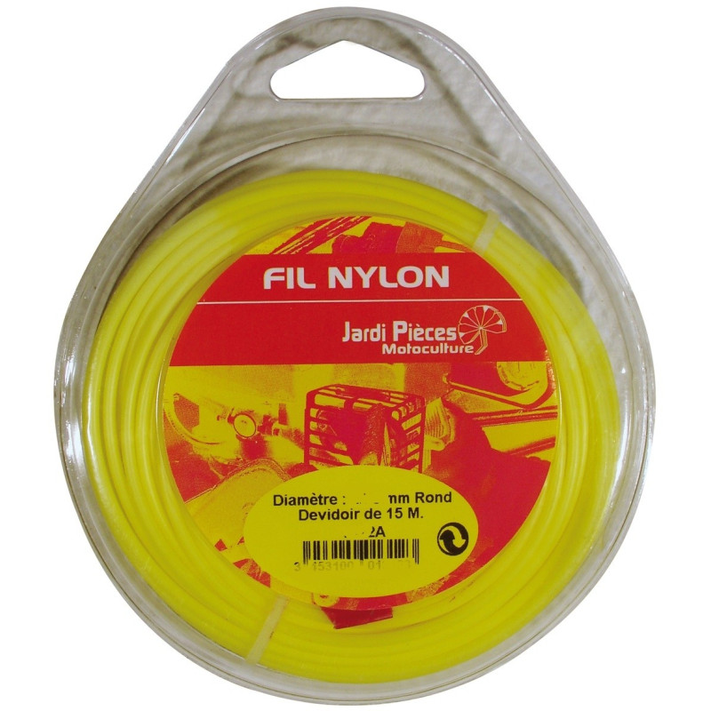 Fil rond pour coupe-bordure Ø 1,6 mm 15 m