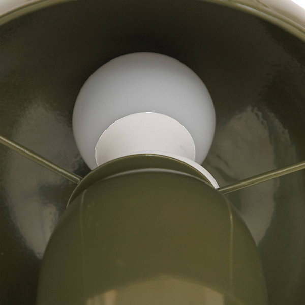 Lampe champignon secteur Lito vert foncé H24,5cm - Atmosphera