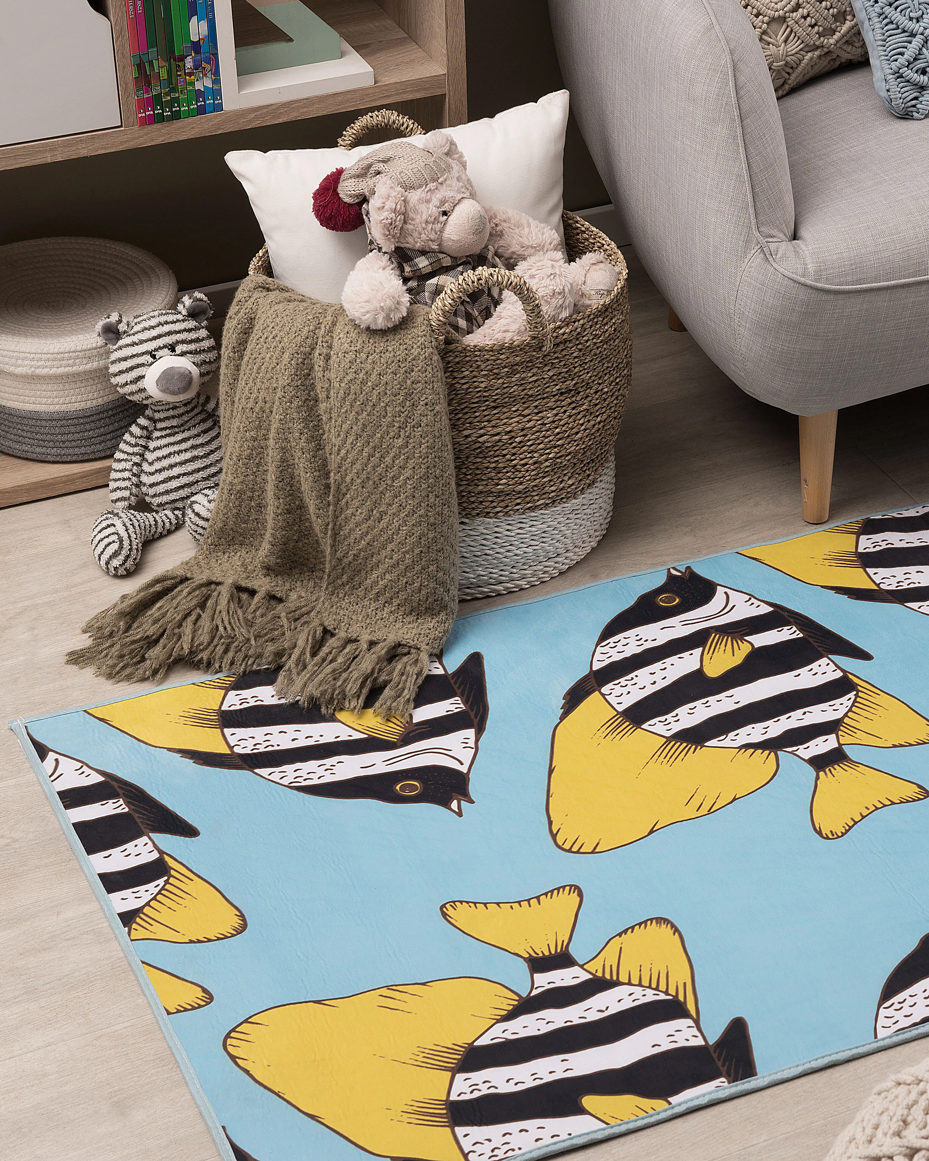 Kids Rug FIZME Blue 80 x 140 cm