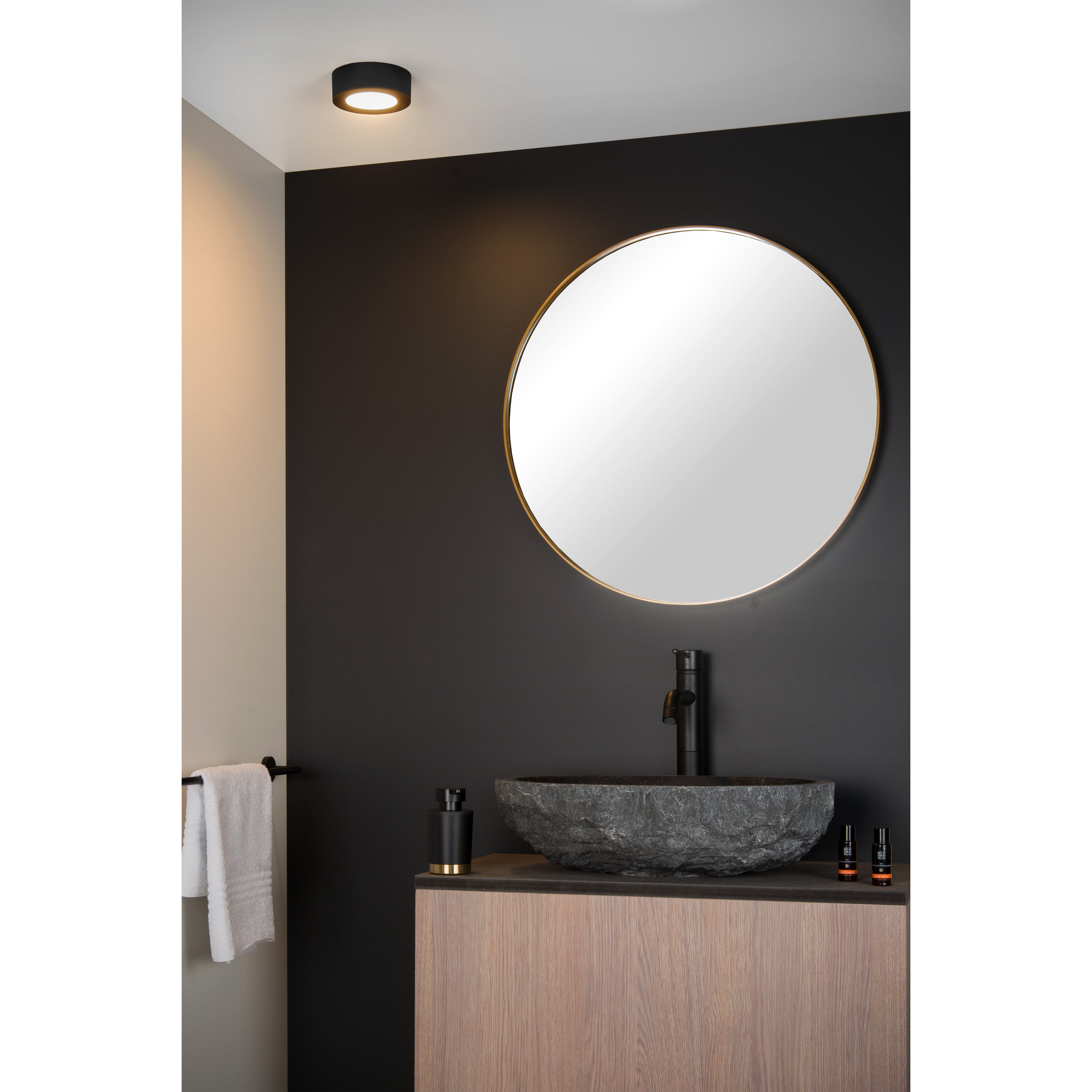 Lucide BRICE-LED - Plafonnière Badkamer - Ø 11,7 c