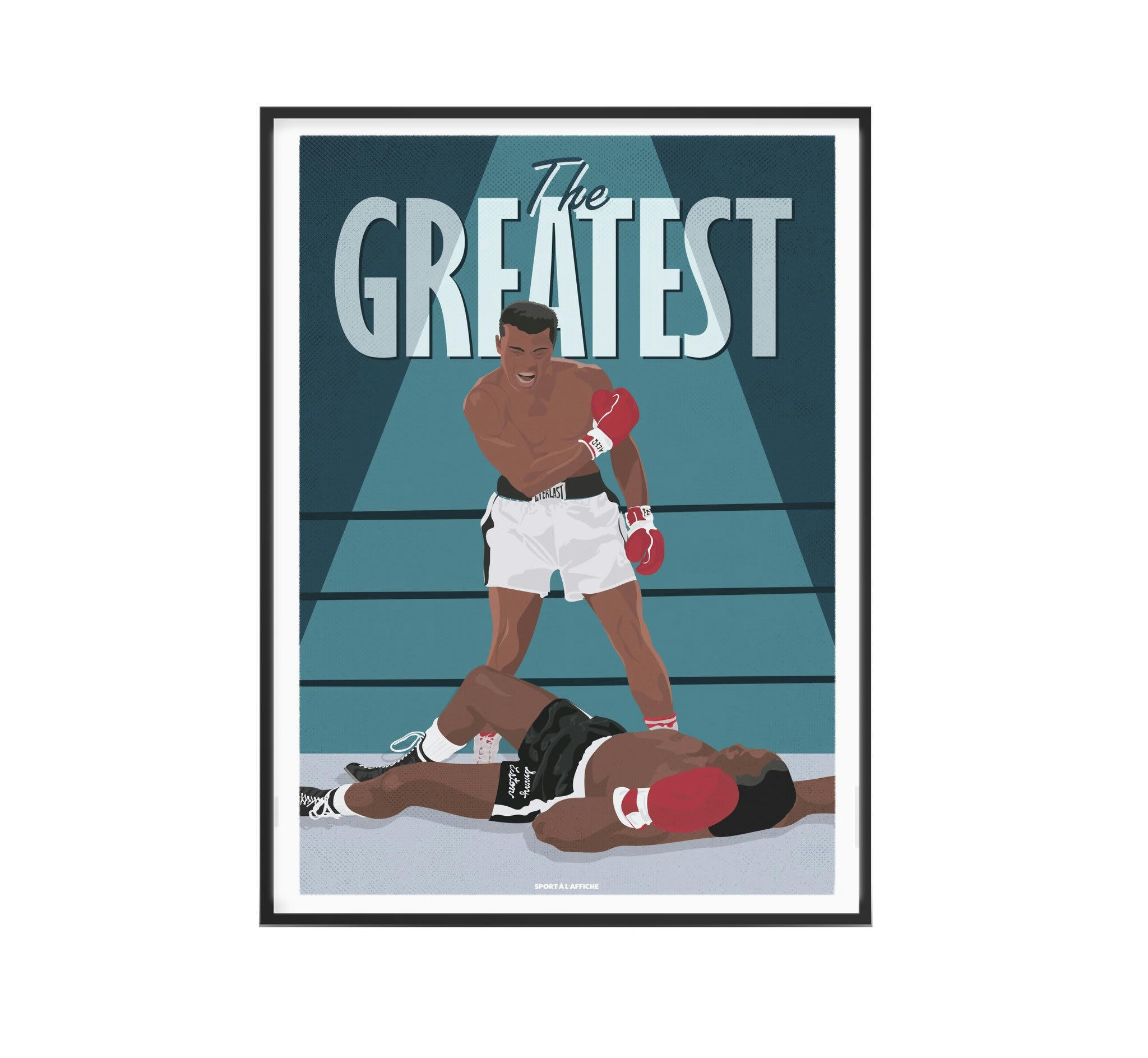 SPORTS DE COMBAT - Affiche Boxe - Ali The Greatest 30 x 40 cm