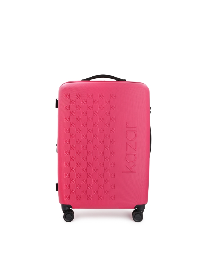 Medium pink PC suitcase with TSA lock