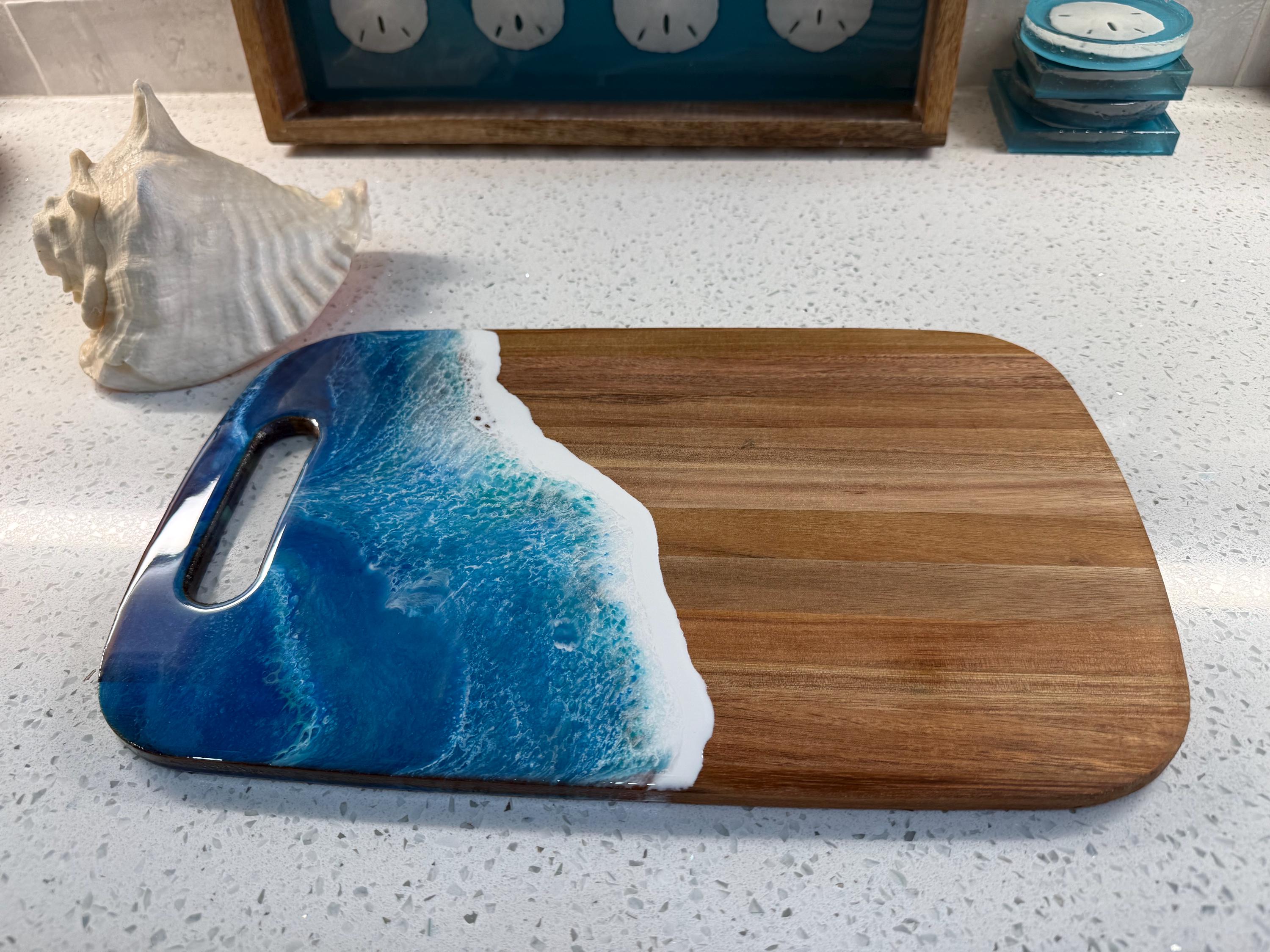 Ocean wave charcuterie board