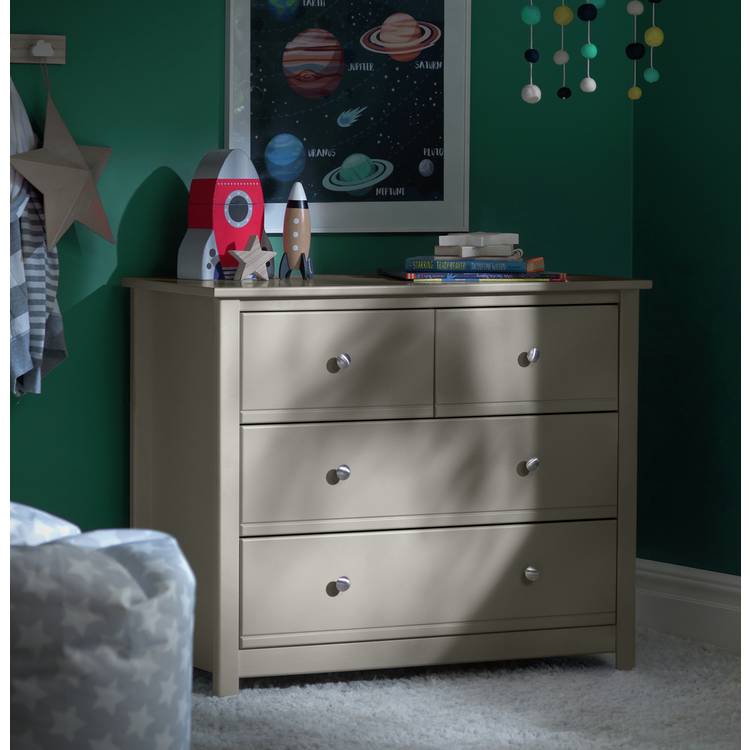Habitat Brooklyn 4 Drawer Chest- Grey