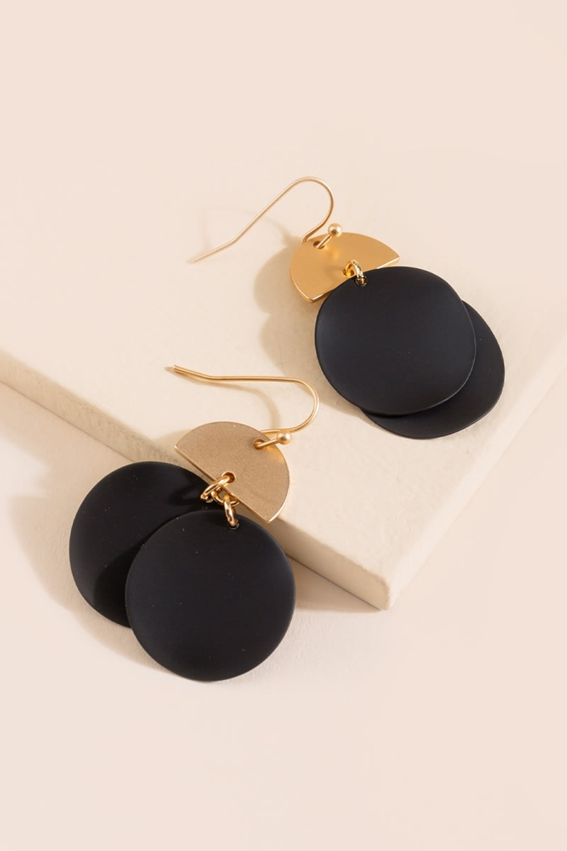 Andy Circle Drop Earrings