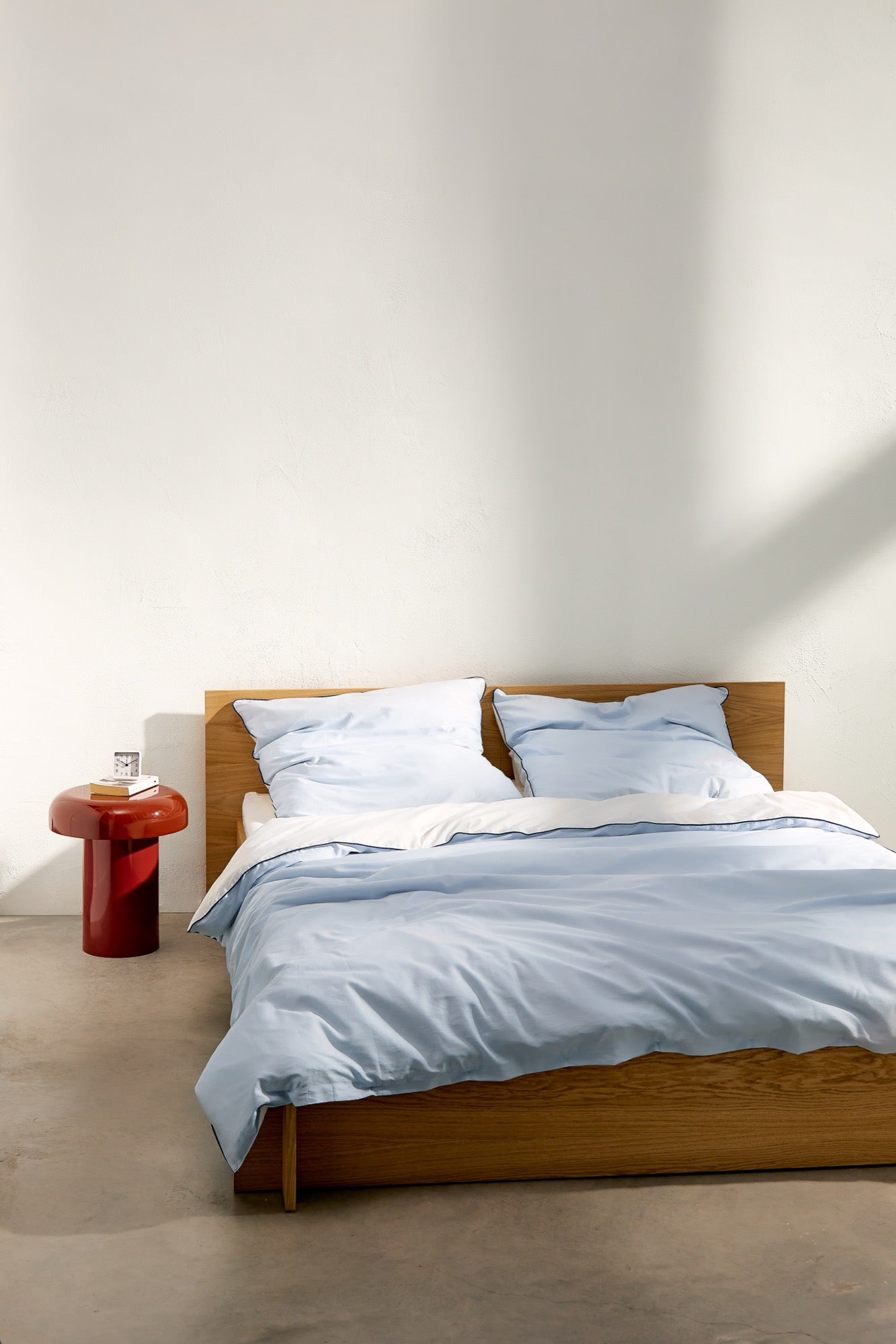 noo.ma OBA Kussensloop - 40x80 cm - Baby Blue