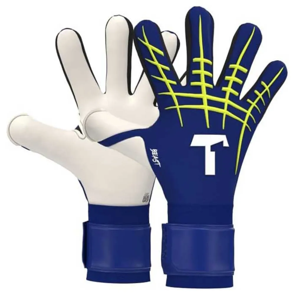 T1tan Blue Beast 3.0 goalkeeper gloves with finger protection