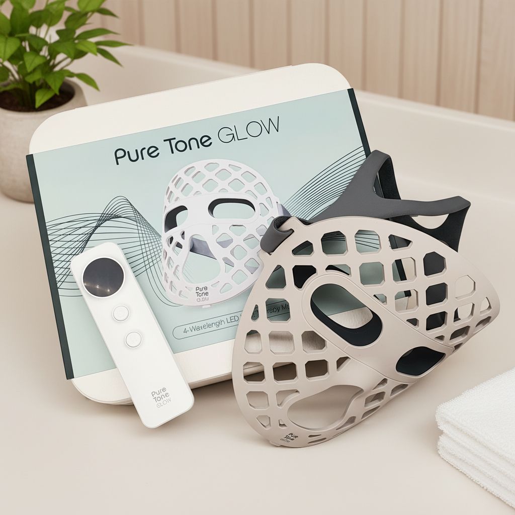 Pure Tone Aesthetics Pure Tone Glow™ LED Face Mask - Reduce Fine Lines & Wrinkles with Anti-Ageing LED Technology