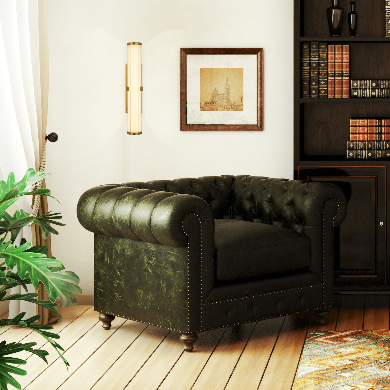 Searchlight Clamp Wandlamp H 32,5 cm - Goud