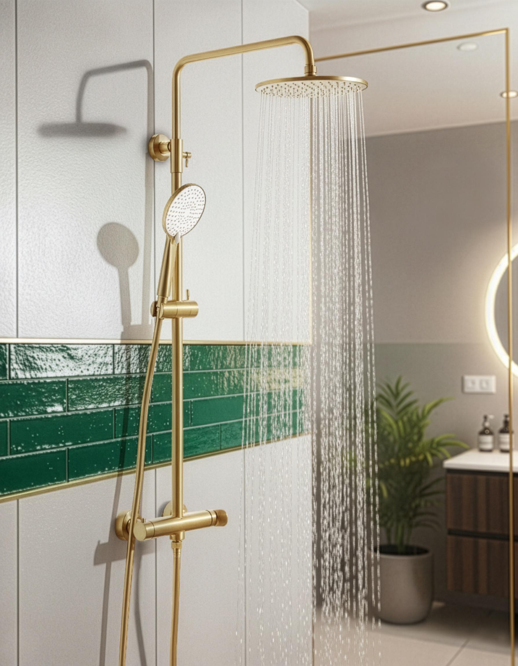Mixer Shower Set with Rainshower CATAMARCA Gold