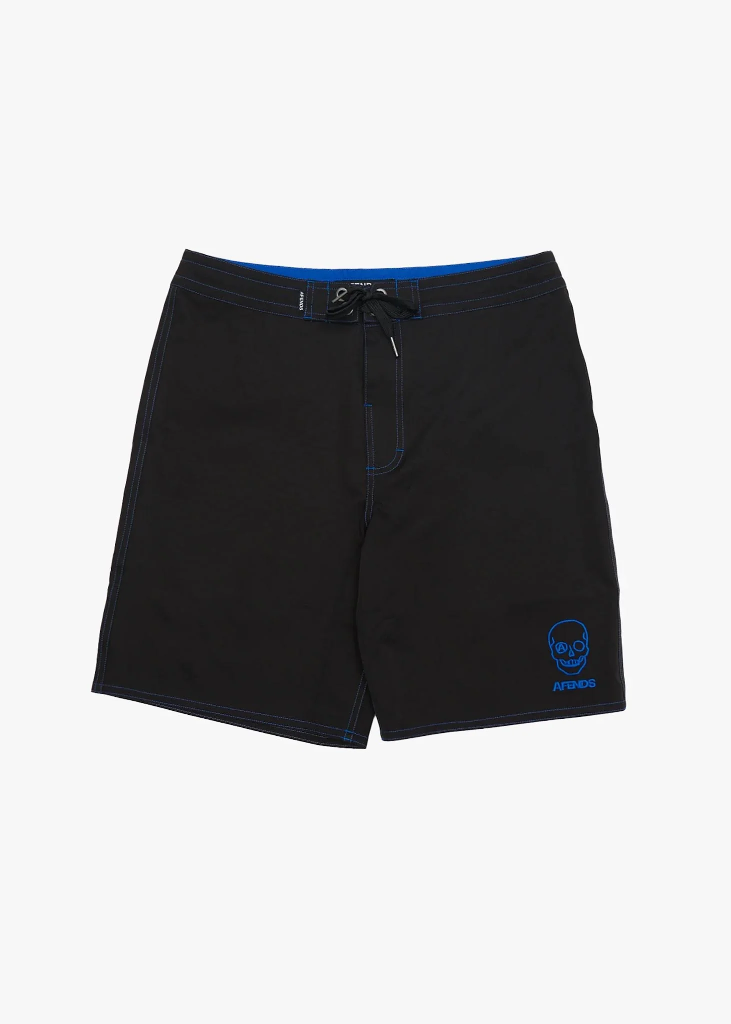 AFENDS Mens Skeletor - Surf Related V2 Boardshort 19 - Black