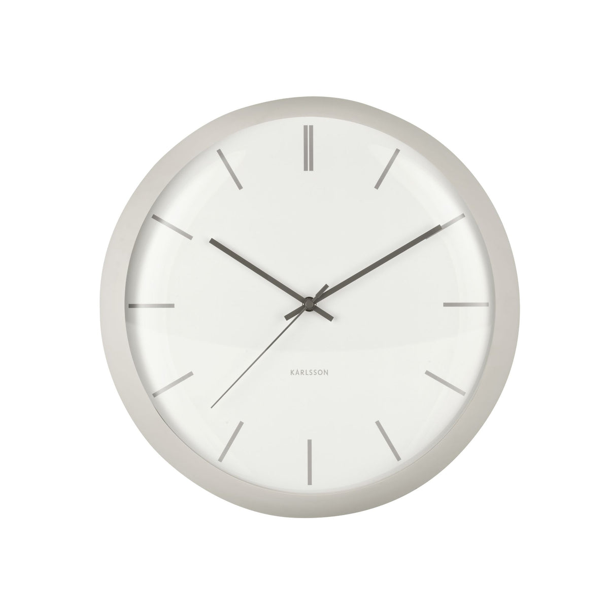 Karlsson wandklok Nirvana Globe - grijs - Ø40cm