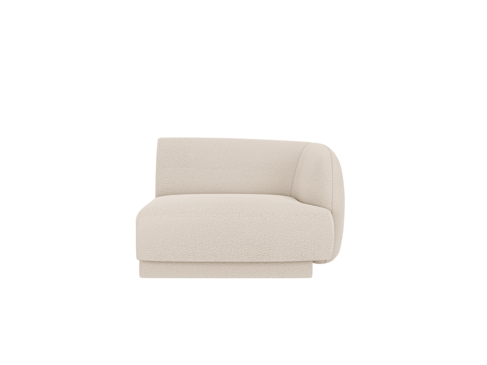 Micadoni rechter module Miley boucle beige - 90x90x70cm