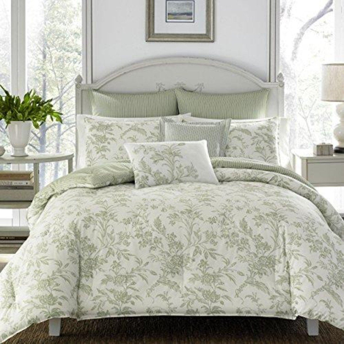 7pc Luxury Ultra Soft Comforter, All Season Premium Bedding Set, Stylish Delicate Design for Home DÃ©cor
