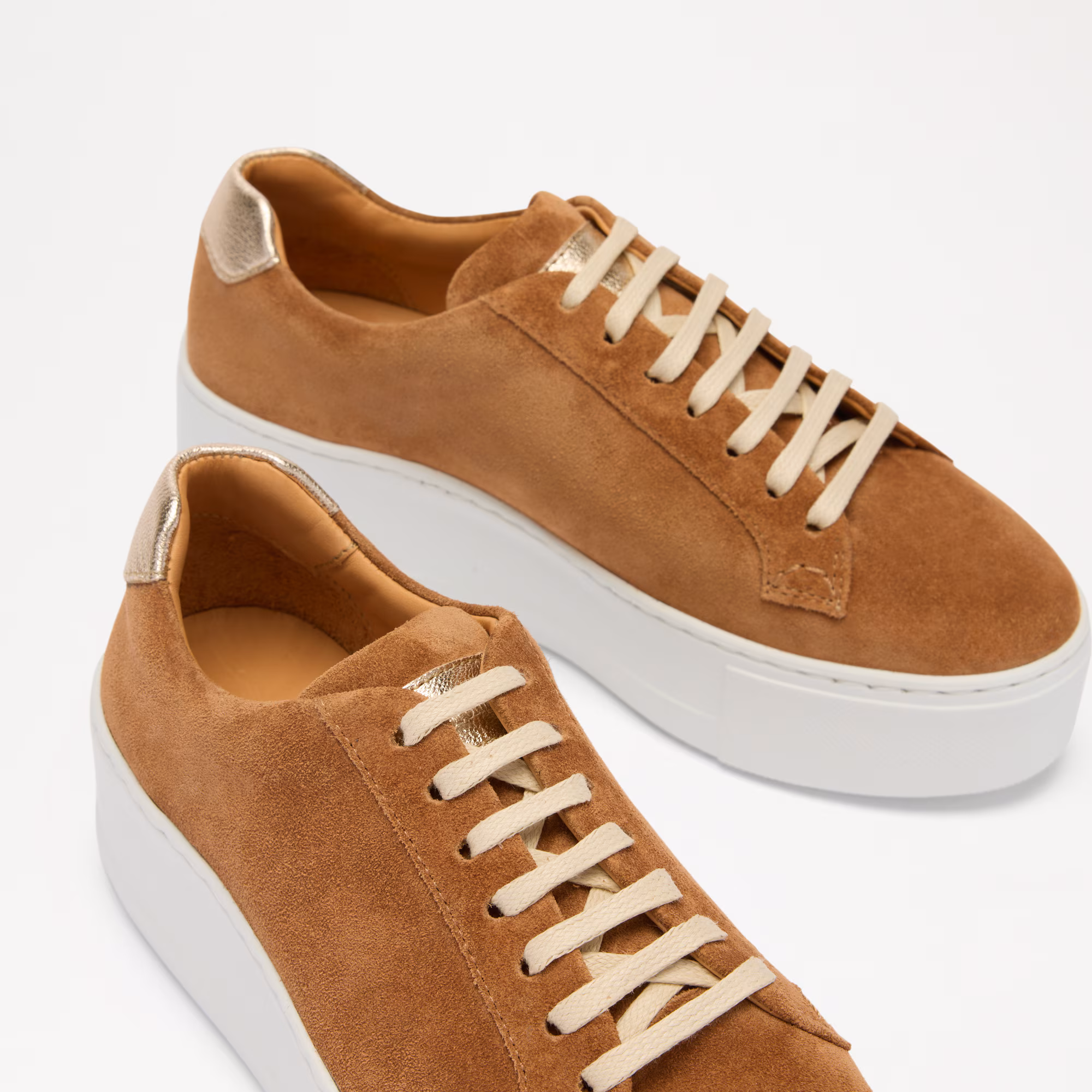 Park Cord<br>Lace Up Flatform Trainer